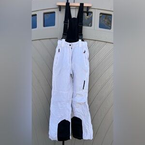 Creblet Sport Switzerland White Ski Snow Bibs Size XS